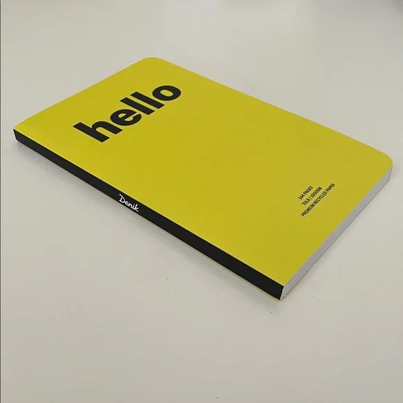 Denik Yellow ‘hello’ Notebook - Picture 2 of 4